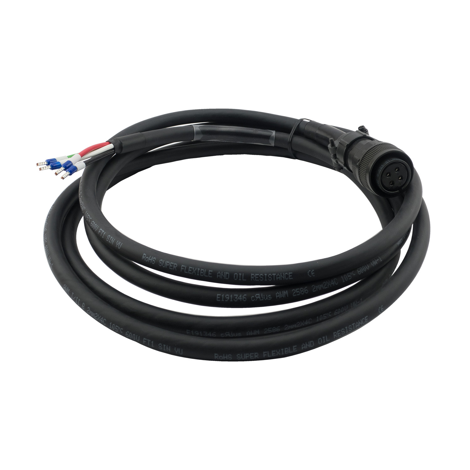 Силовой кабель серводвигателя HIWIN HVPM04BA03MB