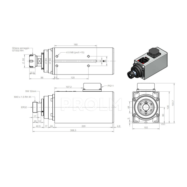 Teknomotor_C5160-A-DBS-P-ER32-HY-RH_drawing
