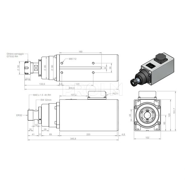 Teknomotor_C5160-A-200-DB-ER32_drawing_new