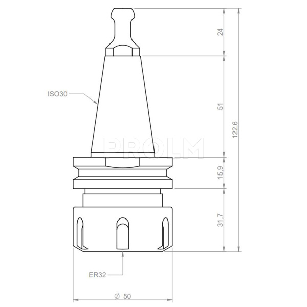Teknomotor_ISO-30-ER32_drawing