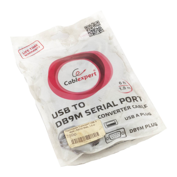 RS232 9 pin (DB9) COM port, Cablexpert, 1.8_img1