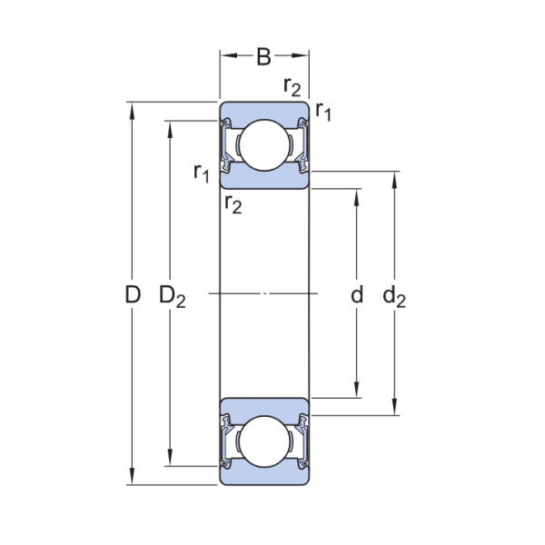 SKF_6XXX_2Z_C3_2RS1_2Z_2RSH